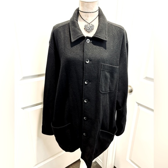 VTG Brandini Shacket Mens Large Wool Winter Jacket Button front, pockets - Picture 1 of 5